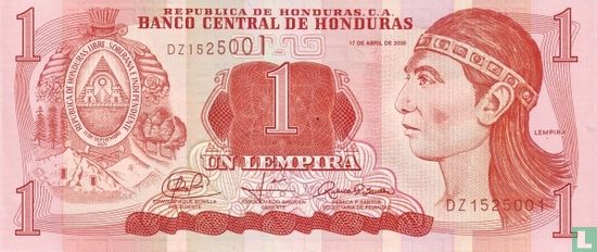 Honduras 1 Lempira - Afbeelding 1