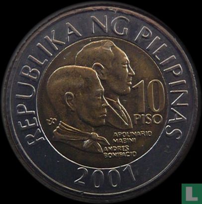 Filipijnen 10 piso 2001 - Afbeelding 1