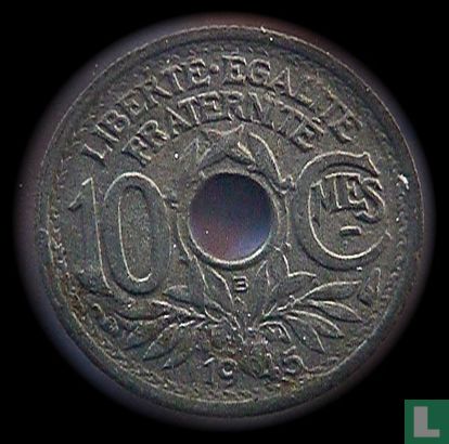 Frankrijk 10 centimes 1945 (B) - Afbeelding 1