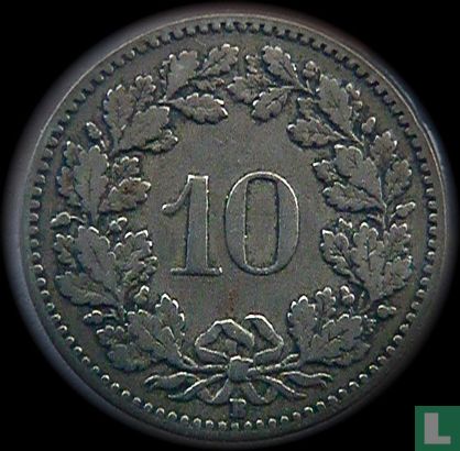 Switserland 10 rappen 1902 - Image 2