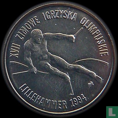 Polen 20000 zlotych 1993 "1994 Winter Olympics in Lillehammer" - Afbeelding 2