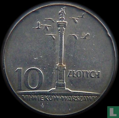 Polen 10 zlotych 1966 "200th anniversary Warsaw Mint" - Afbeelding 2