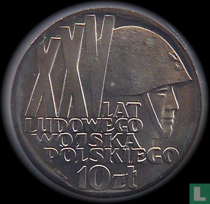 Polen 10 zlotych 1968 "25th anniversary Polish people's army" - Afbeelding 2