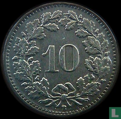 Zwitserland 10 rappen 1947 - Afbeelding 2