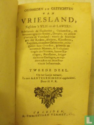 Oudheden en Gestichten van Vriesland, tusschen Vlie en de Lawers (...) - Bild 1