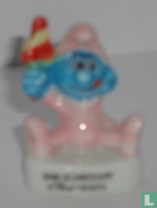 Baby Smurf with ice lolly
