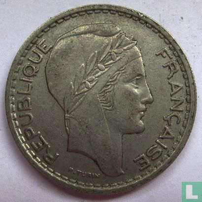 Frankrijk 10 francs 1947 (zonder B, klein hoofd) - Afbeelding 2