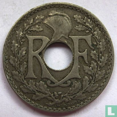 Frankrijk 10 centimes 1922 (bliksemflits) - Afbeelding 2