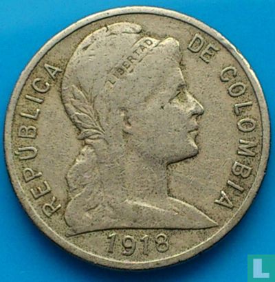 Colombie 5 centavos 1918 - Image 1