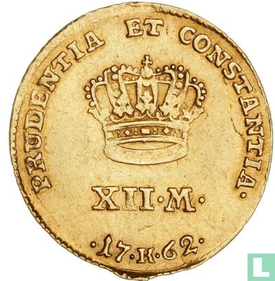 Denemarken 12 mark 1762 - Afbeelding 1