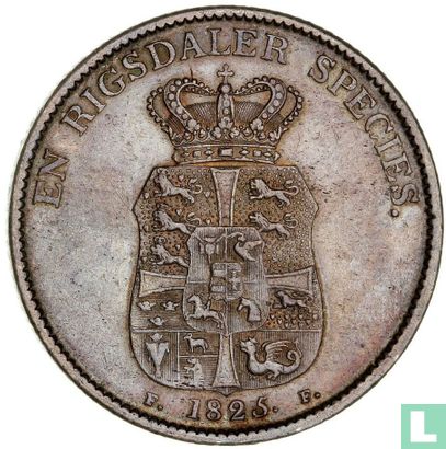 Denemarken 1 speciedaler 1825 (IC/FF) - Afbeelding 1