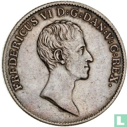 Denemarken 1 speciedaler 1825 (IC/FF) - Afbeelding 2
