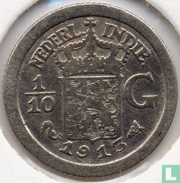 Dutch East Indies 1/10 gulden 1913 - Image 1