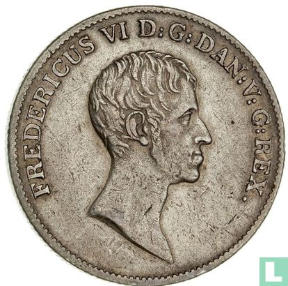 Denemarken 1 speciedaler 1820 (IC/FF) - Afbeelding 2