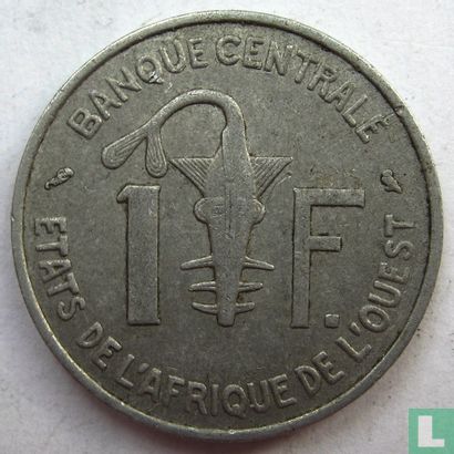 West-Afrikaanse Staten 1 franc 1974 - Afbeelding 2