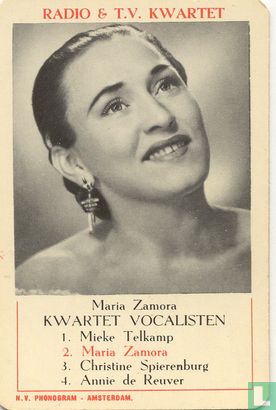 Radio & T.V. Kwartet, Maria Zamora - Afbeelding 1