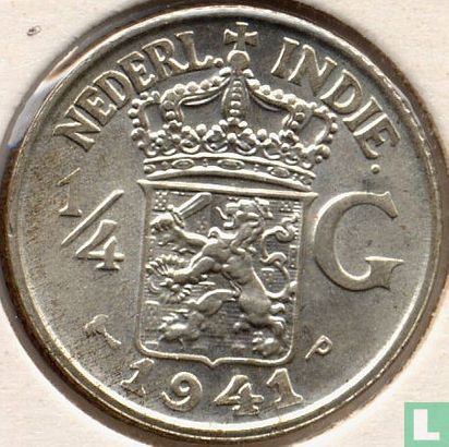 Niederländisch-Ostindien ¼ Gulden 1941 (P) - Bild 1