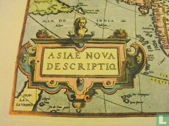 Azië, handgekleurde kopergravure naar Ortelius. Ca. 1570. - Bild 3