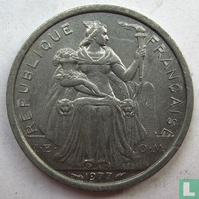 French Polynesia 1 franc 1977 - Image 1