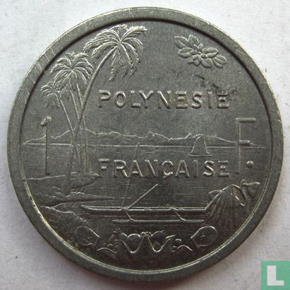 Polynésie française 1 franc 1977 - Image 2