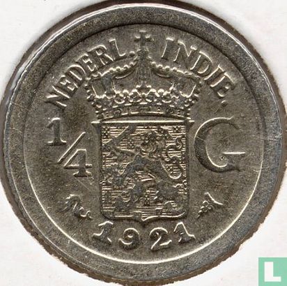 Nederlands-Indië ¼ gulden 1921 - Afbeelding 1
