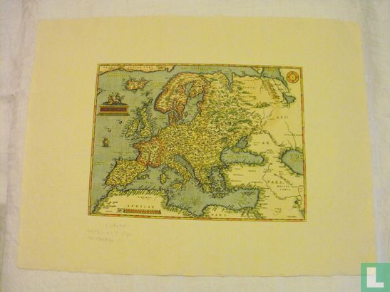 Europa, handgekleurde kopergravure naar Ortelius. Ca. 1570. - Image 2