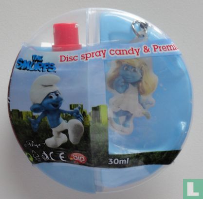 Disc spray candy & Premium - Smurfin