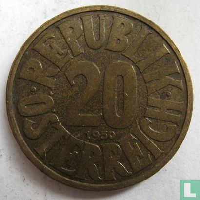 Austria 20 groschen 1950 - Image 1
