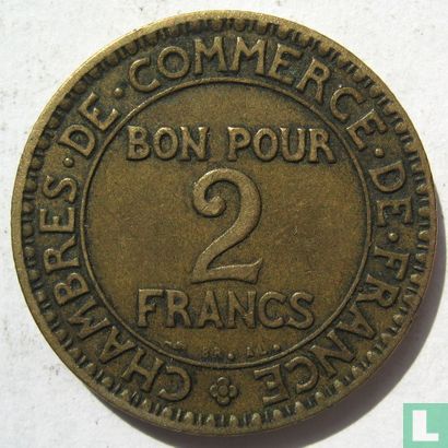 Frankrijk 2 francs 1925/3 - Afbeelding 2