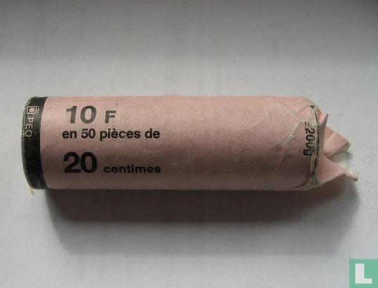 France 20 centimes (roll) - Image 1