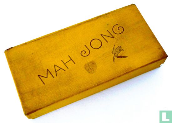 Mah Jongg Kaarten Kartonnen langwerpig doosje met vast deksel 'Thomas de la Rue' - Image 1