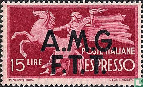 Italienische Expressmarke mit Aufdruck AMG FTT