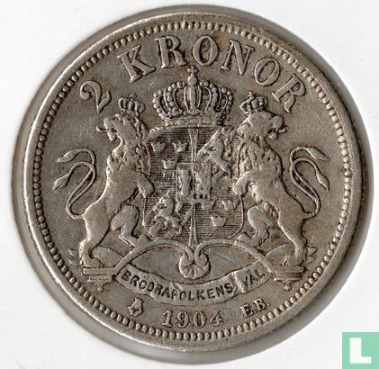 Suède 2 kronor 1904 - Image 1