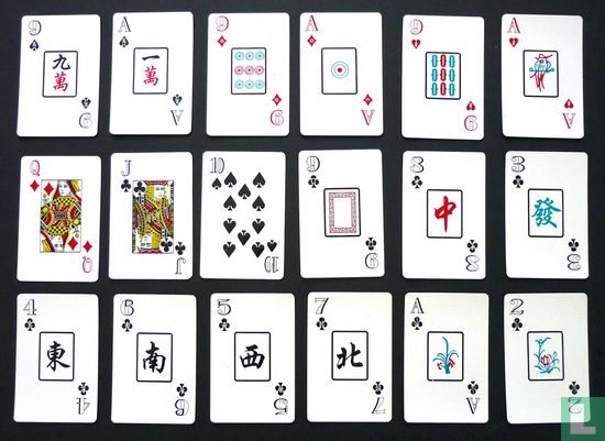 Mah Jongg Kaarten Chinees Vier kartonnen doosjes, één Mah Jongg spel - Bild 3