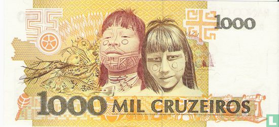 BRESIL 1000 Cruzeiros  - Image 2