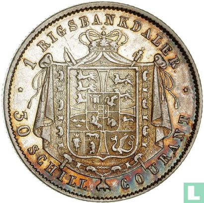 Denemarken 1 rigsbankdaler 1851 - Afbeelding 2