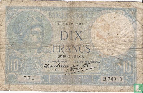 Frankrijk 10 Francs  - Afbeelding 1