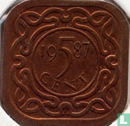 Suriname 5 Cent 1987 - Bild 1