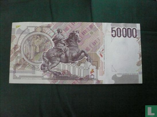Italy 50,000 lira (P116a) - Image 2