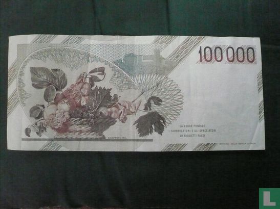 Italië 100.000 Lire 1983 - Afbeelding 2