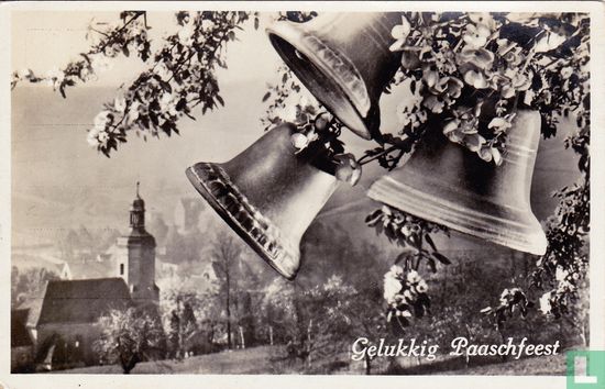 Gelukkig Paaschfeest - Klokken, bloesem en kerk - Image 1