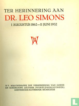 Leo Simons 1862-1932 - Afbeelding 3