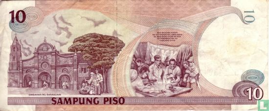 Philippines 10 Piso 2001 - Image 2