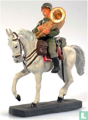 German musician on horseback - Image 1