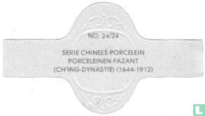 Porceleinen fazant (Ch'ing-Dynastie) (1644-1912) - Afbeelding 2