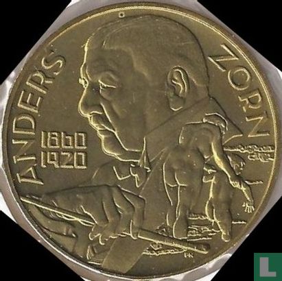 Zweden 5 Euro 1998 "Anders Zorn" - Afbeelding 2