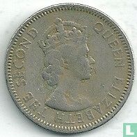 Territoires britanniques des Caraïbes 25 cents 1957 - Image 2