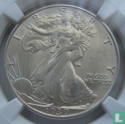 États-Unis ½ dollar 1939 (D) - Image 1