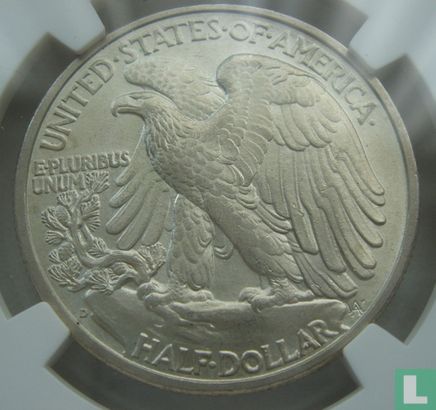 Verenigde Staten ½ dollar 1939 (D) - Afbeelding 2