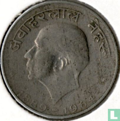 India 50 paise 1964 (Calcutta - Hindi legende) "Death of Jawaharlal Nehru" - Afbeelding 1